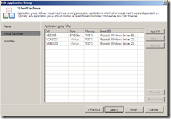 Veeam SureBackup Application group VM