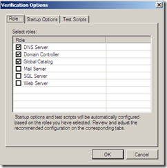 Veeam SureBackup Application verification options