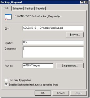 how to backup sql 2005 database to network drive