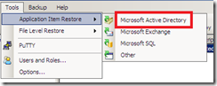Restore wizard Veeam backup exchange